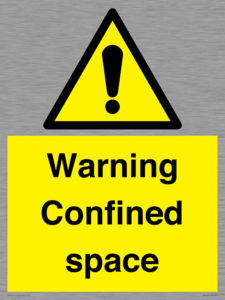 Warning Confined space